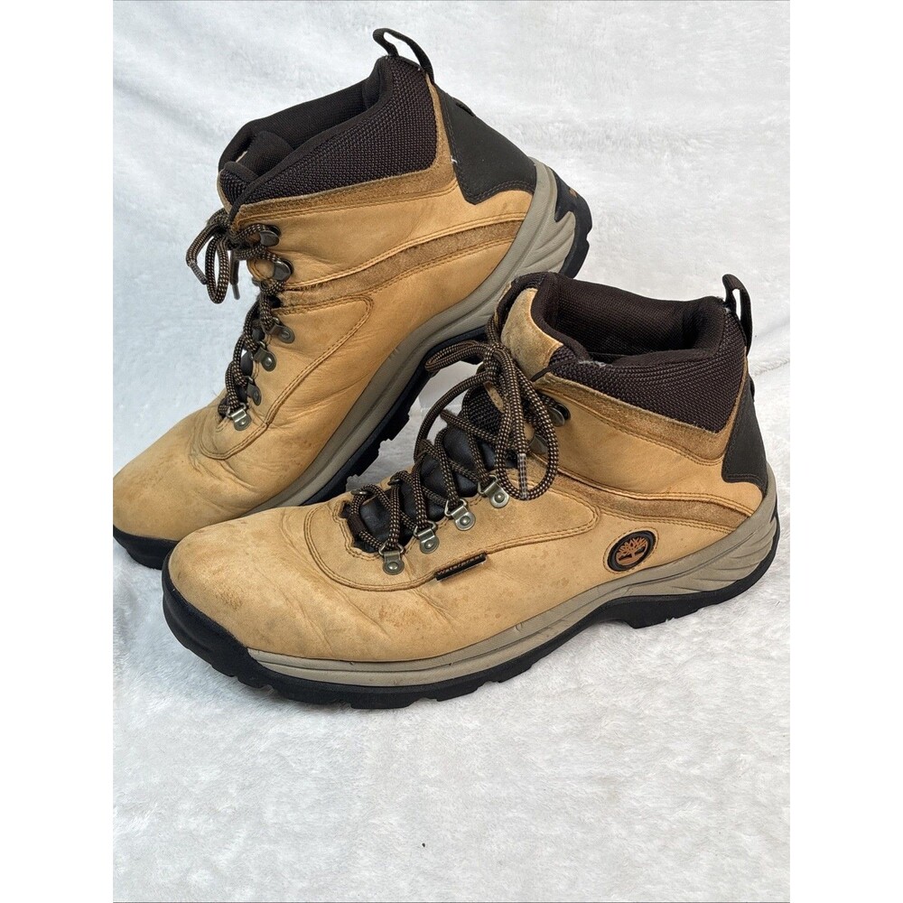 Timberland White Ledge Boot Men's Size 13 Wheat Mid Lace Up Waterproof Hiker